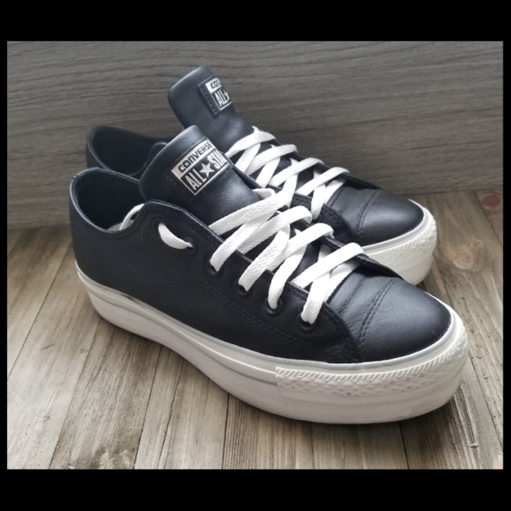 Black Leather Converse